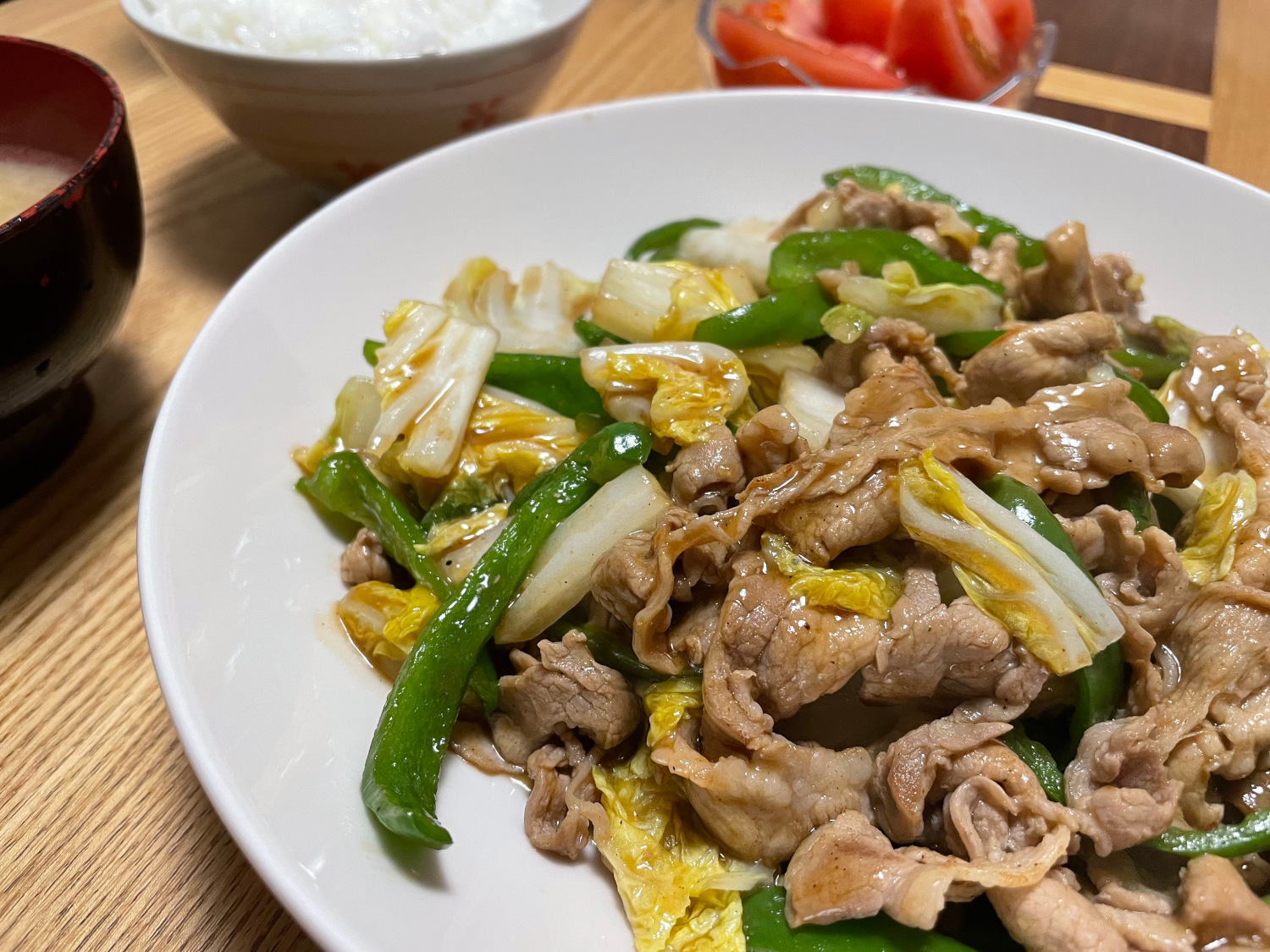 今日の献立・料理｜炒め物メニュー～豚肉・白菜・ピーマンのオイスター炒め