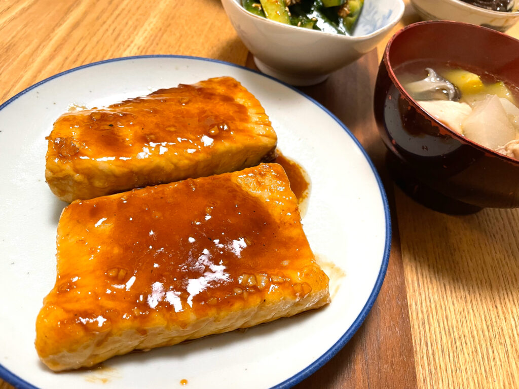 今日の献立・料理｜焼き物・グリル｜ビンチョウ鮪（マグロ）のステーキ2